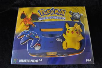 Pokemon Pikachu Nintendo 64 N64 Console Complete and Near