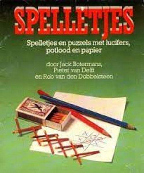 Spelletjes lucifers potlood papier 9789023003632, Boeken, Overige Boeken, Gelezen, Verzenden