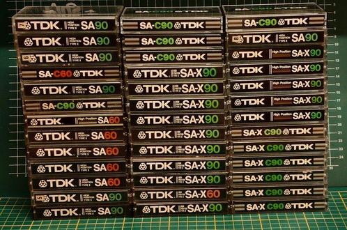 TDK - SA, SA-X type II chrome 60-90 Lege audiocassette, Audio, Tv en Foto, Radio's