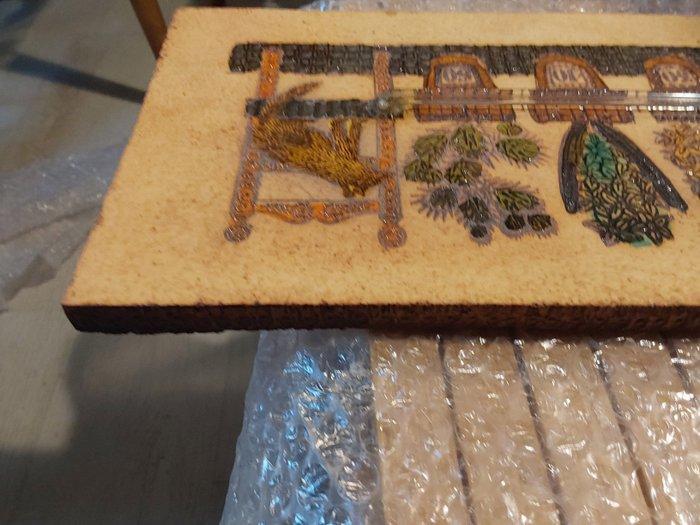 Plaque-thermometer ondertekend door Hubin-Capron - Roger, Antiek en Kunst, Antiek | Glaswerk en Kristal