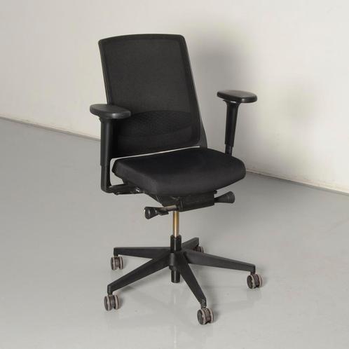 Gispen Zinn Smart bureaustoel, zwart / mesh, 3D armleggers, Huis en Inrichting, Bureaustoelen, Ophalen of Verzenden