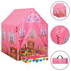 vidaXL Kinderspeeltent met 250 ballen 69x94x104 cm roze, Kinderen en Baby's, Verzenden, Nieuw