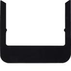 Cadre design arrondi en verre noir de Hager Berker - WD1135, Doe-het-zelf en Bouw, Verzenden, Nieuw