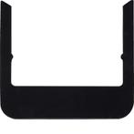 Cadre design arrondi en verre noir de Hager Berker - WD1135, Verzenden