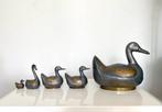 Beeld, Eenden zwaantje - 26 cm - Messing, Tin, Antiek en Kunst