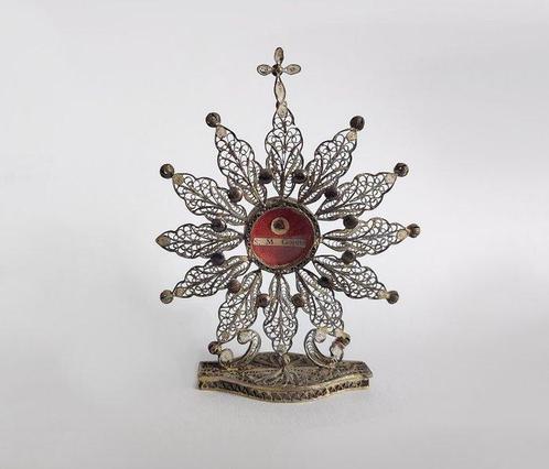 Reliekhouder - Zilver filigraan - 20e eeuw - Santa Maria, Antiek en Kunst, Kunst | Niet-Westerse kunst