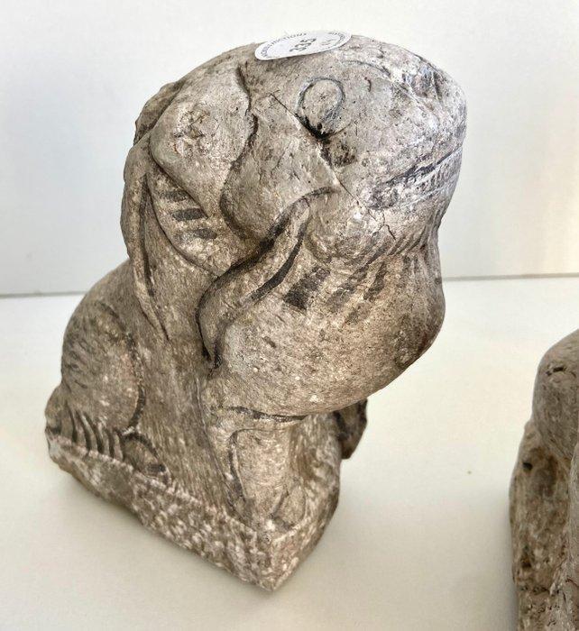 Leeuwen - Steen - China - Tang Dynasty (618-907), Antiek en Kunst, Antiek | Overige Antiek