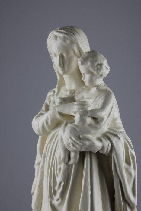 Beeldje, Maria met Kind - 42 cm - Gips, Antiek en Kunst, Antiek | Boeken en Manuscripten