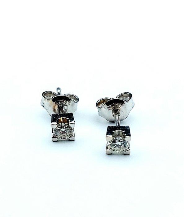 Oorbellen - 18 karaat Witgoud Diamant (Natuurlijk), Handtassen en Accessoires, Oorbellen