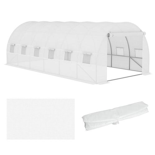 TRUUSK Vervangende Folie voor Kas 600 x 300 x 200 cm - Met V, Tuin en Terras, Kassen, Verzenden
