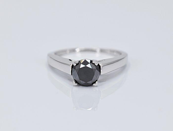 Zonder Minimumprijs - Ring - 18 karaat Witgoud - 1.60ct. tw., Handtassen en Accessoires, Ringen