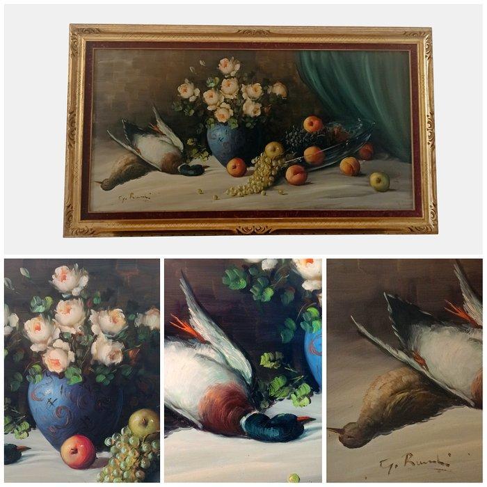 Italiaanse school (XX) - Natura morta, Antiek en Kunst, Kunst | Schilderijen | Klassiek