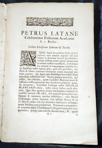 Johannes Regius - Oratio funebris decreto amplissimi senatus