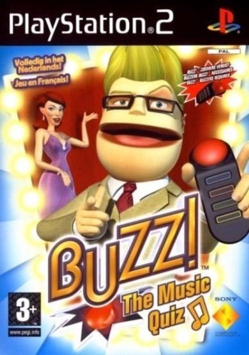 Buzz! the Music Quiz (PS2 Games), Games en Spelcomputers, Games | Sony PlayStation 2, Zo goed als nieuw, Ophalen of Verzenden