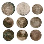 France. Louis XV (1715-1774). ½ & 1 Ecu 18th Century (9, Postzegels en Munten