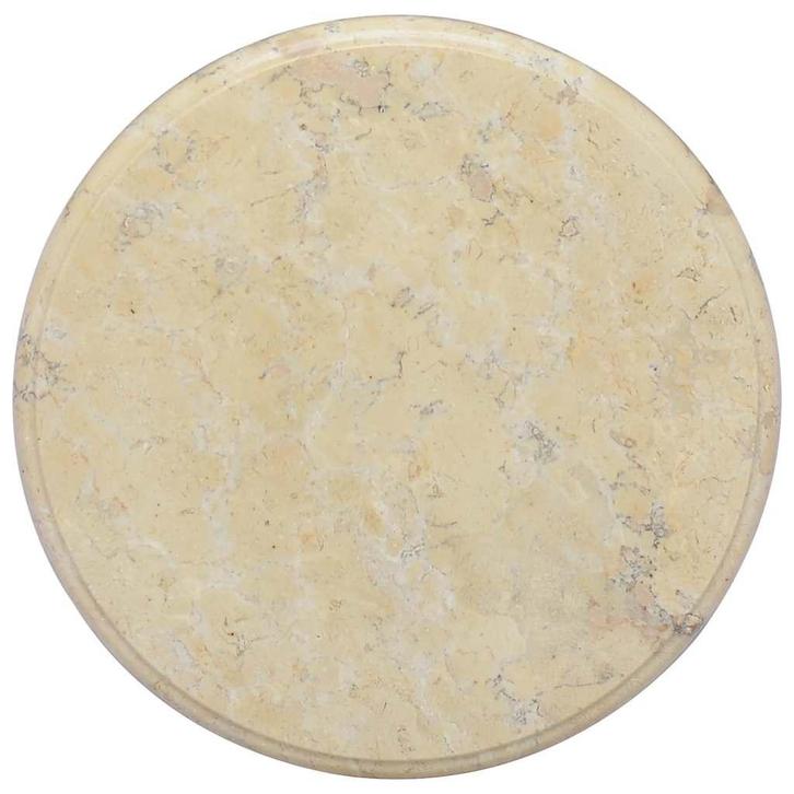 vidaXL Tafelblad Ø40x2,5 cm marmer crèmekleurig, Huis en Inrichting, Tafelonderdelen, Nieuw, Verzenden