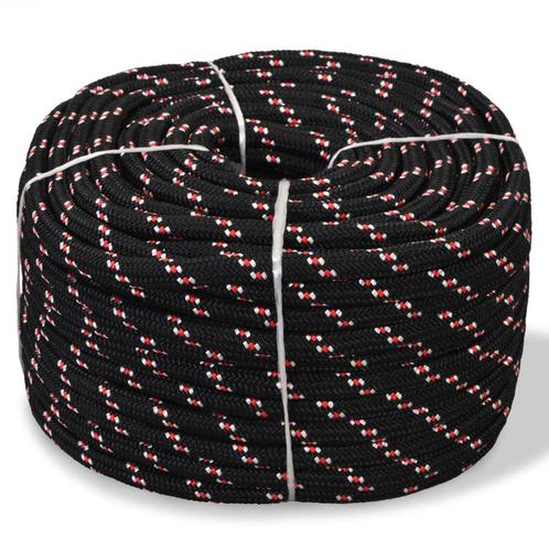 vidaXL Boot touw 16 mm 250 m polypropyleen zwart, Doe-het-zelf en Bouw, IJzerwaren en Bevestigingsmiddelen, Nieuw, Verzenden