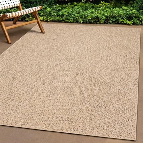 vidaXL Vloerkleed ZIZUR binnen en buiten 240x340 cm jute, Huis en Inrichting, Stoffering | Tapijten en Vloerkleden, Nieuw, Verzenden