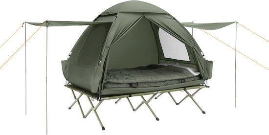 2dekans | SoBuy 4-in-1 Camping Tent met Opvouwbaar Bed,, TV, Hi-fi & Vidéo, Photo | Sacs pour appareil, Enlèvement ou Envoi