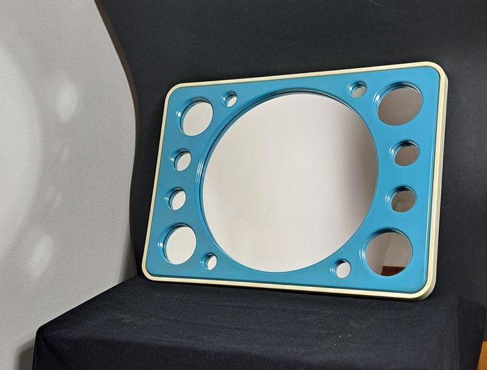 Spiegel - Spiegelglas, plastic - Ruimtevaartstijl Spiegel, Antiek en Kunst, Kunst | Designobjecten