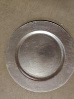 Onderbord Rond Zilver 33 cm, Nieuw