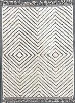 Moderne witte wollen tapijt - Marokkaans tapijt - Beni, Nieuw