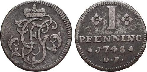 Cu-pfennig 1748 Df Trier-erzbistum Franz Georg von Schoen..., Postzegels en Munten, Munten | Europa | Niet-Euromunten, België
