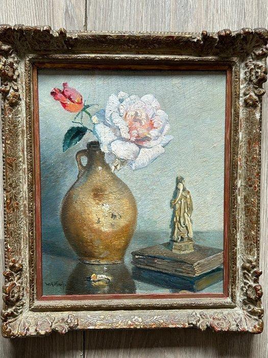 Willem Anton Alexander Knip (1883-1967) - Bloemstilleven met, Antiek en Kunst, Kunst | Schilderijen | Klassiek