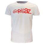 Gorillaz White Tee Logo T-Shirt - Officiële Merchandise, Nieuw