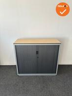 Roldeurkast basic - 105x120x47cm - Zilvergrijs met antraciet, Werkplek, Ophalen of Verzenden, Gebruikt, Kast