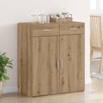 vidaXL Opbergkast met lade artisanaal eikenkleurig 80 x 42,5, Huis en Inrichting, Verzenden, Nieuw