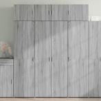 vidaXL Opbergkast 80x42,5x225 cm bewerkt hout grijs sonoma, Huis en Inrichting, Kasten | Dressoirs, Verzenden, Nieuw