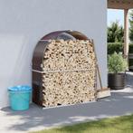 vidaXL Haardhoutopslag 120x45x140 cm gegalvaniseerd staal, Tuin en Terras, Verzenden