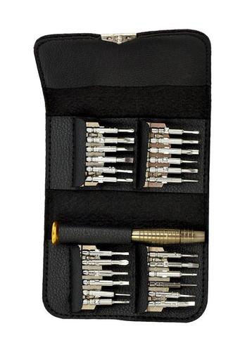 Schroevendraaiers reparatieset in etui (25 delig), Verzenden