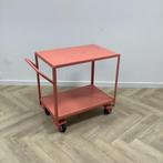 Tweedehands  serveerwagen (hxbxd) 87x102x64 cm,  zalm-rose
