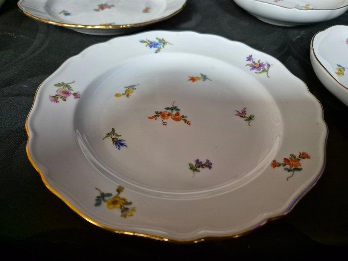 Meissen - Eetservies (9) - Streublumen - Porselein -, Antiek en Kunst, Antiek | Meubels | Tafels