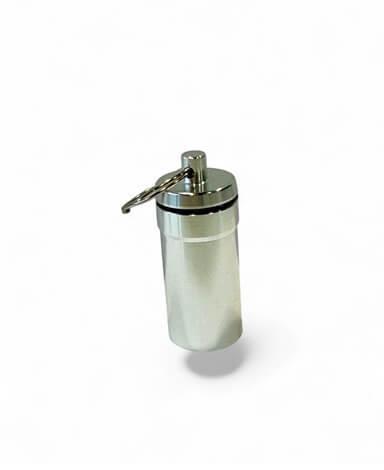 Sleutelhanger Stash  Zilver, Collections, Articles de fumeurs, Briquets & Boîtes d'allumettes, Envoi