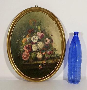Pierel - 1950s vintage decorative oval Floral composition