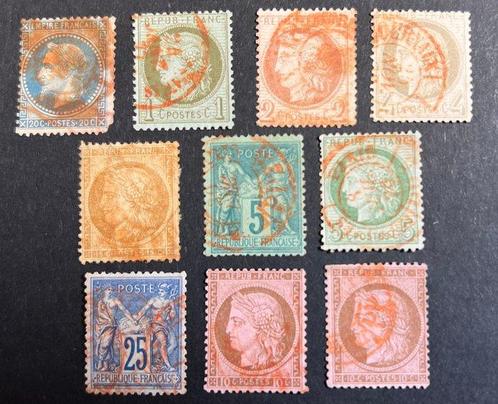France 1867/1874 - France rare lot de classique Napoléon,, Postzegels en Munten, Postzegels | Europa | Frankrijk