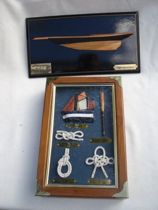 Bluenose 1921 Race schoener (2) - Hout, Koper - Bluenose/, Antiek en Kunst, Curiosa en Brocante