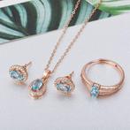 Zonder minimumprijs - 3-delige sieradenset - 18 karaat Geel