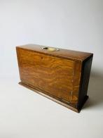 Kabinet - Eikenhouten schrijfwarenkast - Eik, Antiek en Kunst