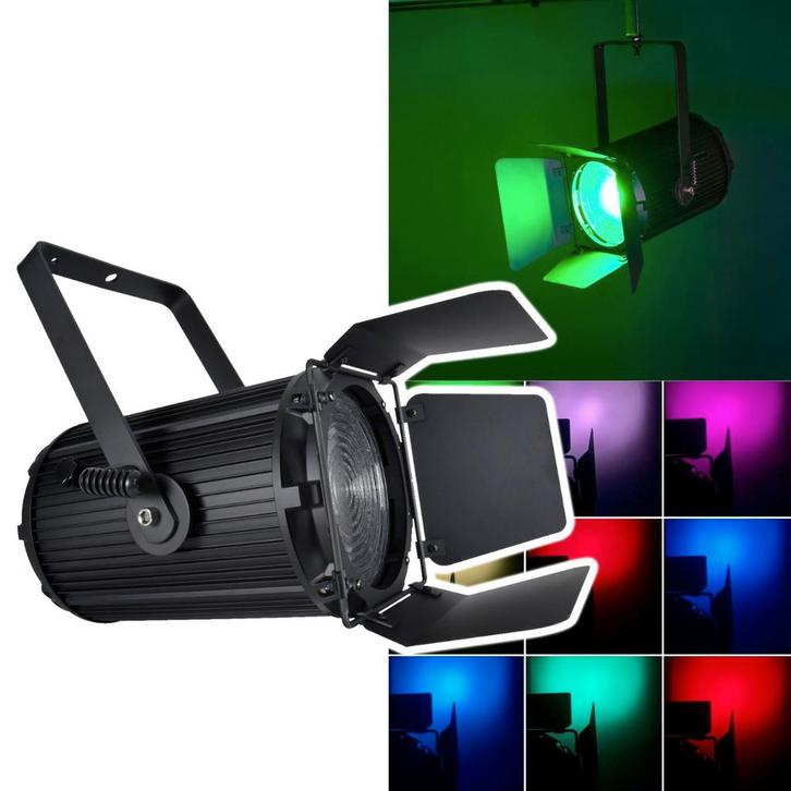 Citronic MFZ160-RGBW: 160W Mini Fresnel Zoom RGBW LED, Musique & Instruments, Lumières & Lasers