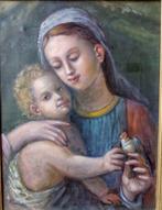 Antonio Manna (1953-2022) - Madonna con Bambino, Antiek en Kunst, Kunst | Schilderijen | Klassiek