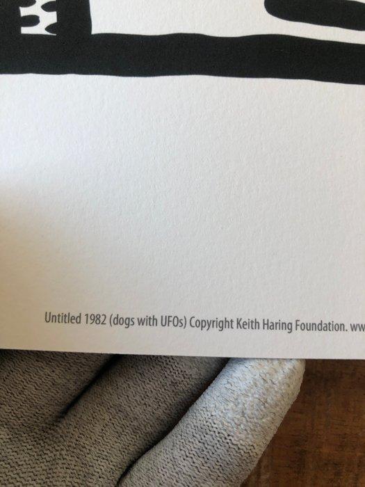 Keith Haring (after) - (1958-1990), Untitled, (Dogs with, Antiek en Kunst, Kunst | Tekeningen en Fotografie