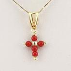 Koraal - Zilver - Ketting met hanger - met de hand gemaakt