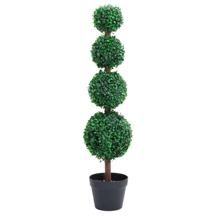 vidaXL Kunstplant met pot buxus bolvorming 90 cm groen, Huis en Inrichting, Woonaccessoires | Kunstplanten en Kunstbloemen, Nieuw