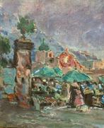Eduardo Dalbono (1841-1915), Attr. - Mercato a Napoli, Antiek en Kunst, Kunst | Schilderijen | Klassiek