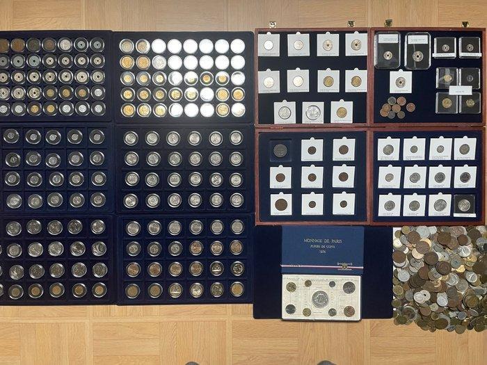 Frankrijk. Lot de 224 monnaies Françaises dont 13 en argent, Postzegels en Munten, Munten | Europa | Niet-Euromunten