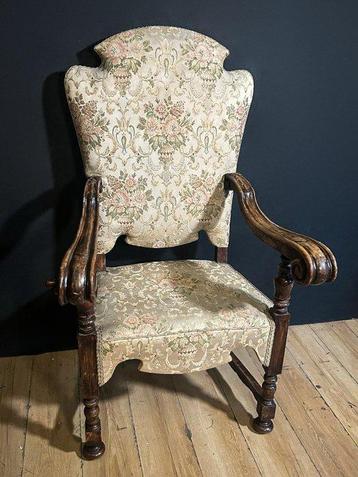 Fauteuil - Bois - Ancien Trône Pontifical, Antiquités & Art